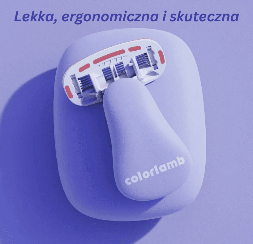 Colorlamb Zestaw Sensitive - perfekcyjna gładkość bez podrażnień
🔄 2 wymienne ostrza w zestawie